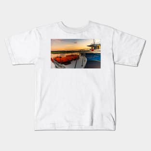 Seascapes and boats Kids T-Shirt